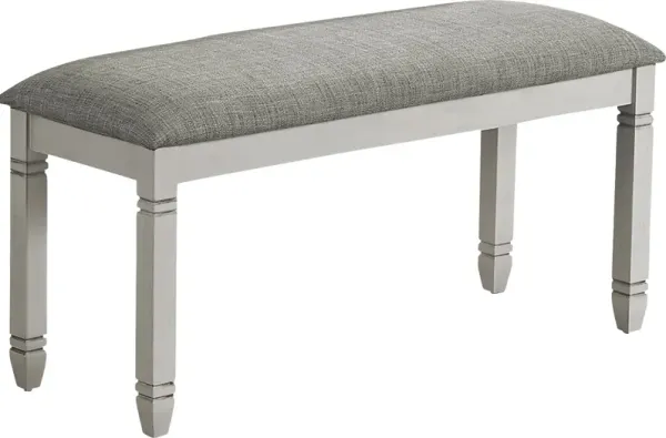 Metcalfy Gray Dining Bench