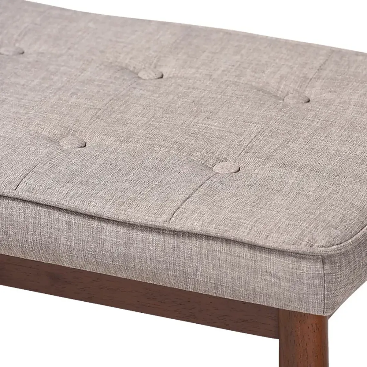 Aurabank Light Gray Dining Bench