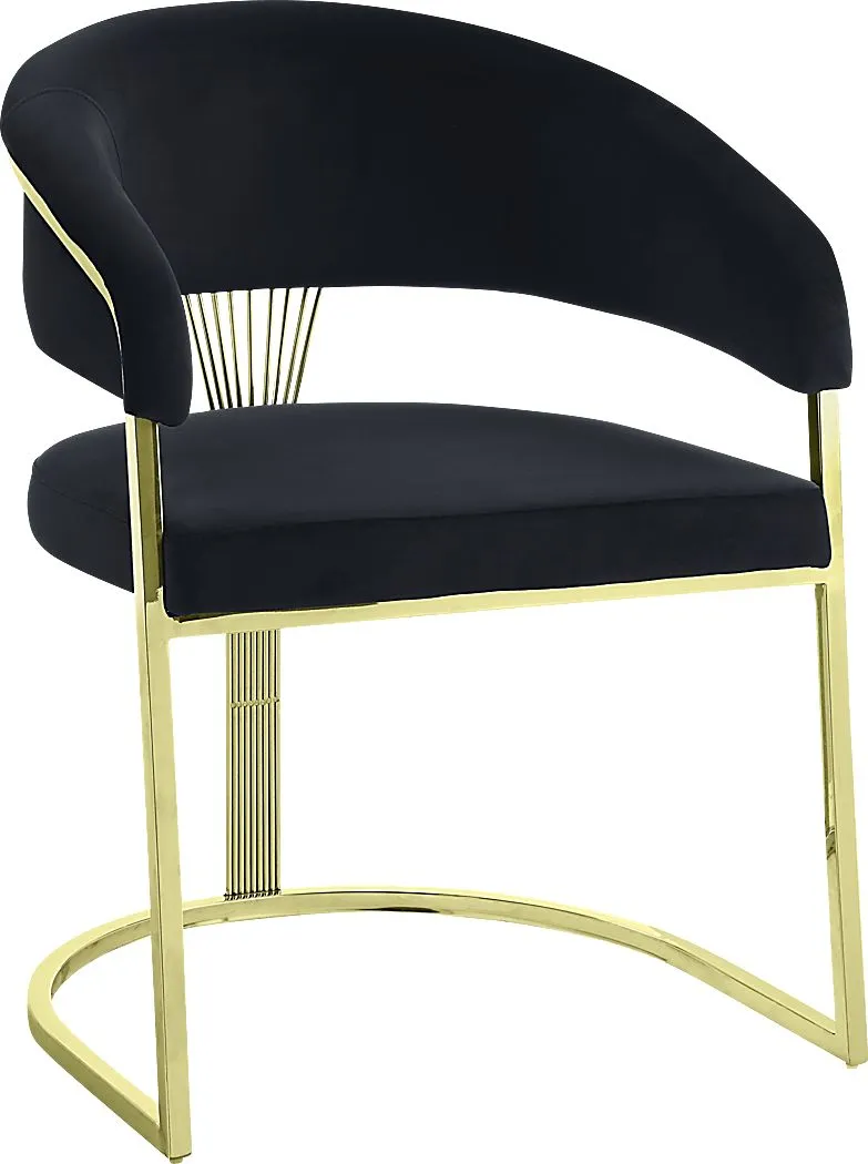 Saadi Black Arm Chair