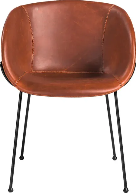 Choupique Dark Brown Arm Chair, Set of 2