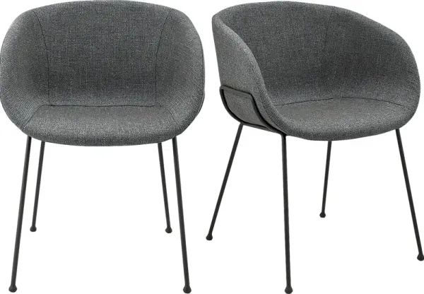 Choupique Blue Arm Chair, Set of 2
