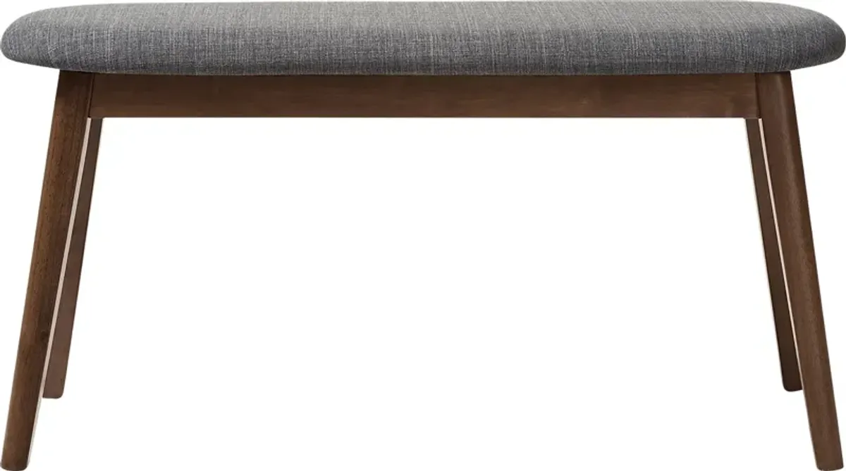 Stormbank Dark Gray Dining Bench