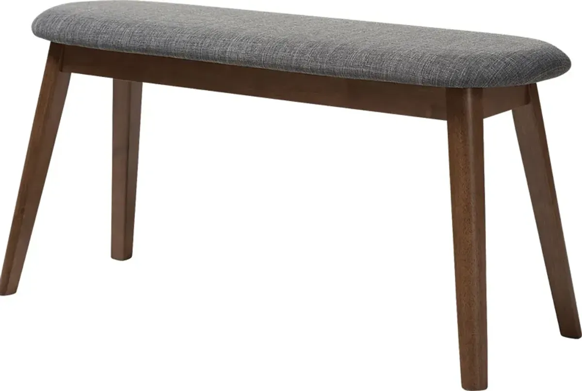 Stormbank Dark Gray Dining Bench