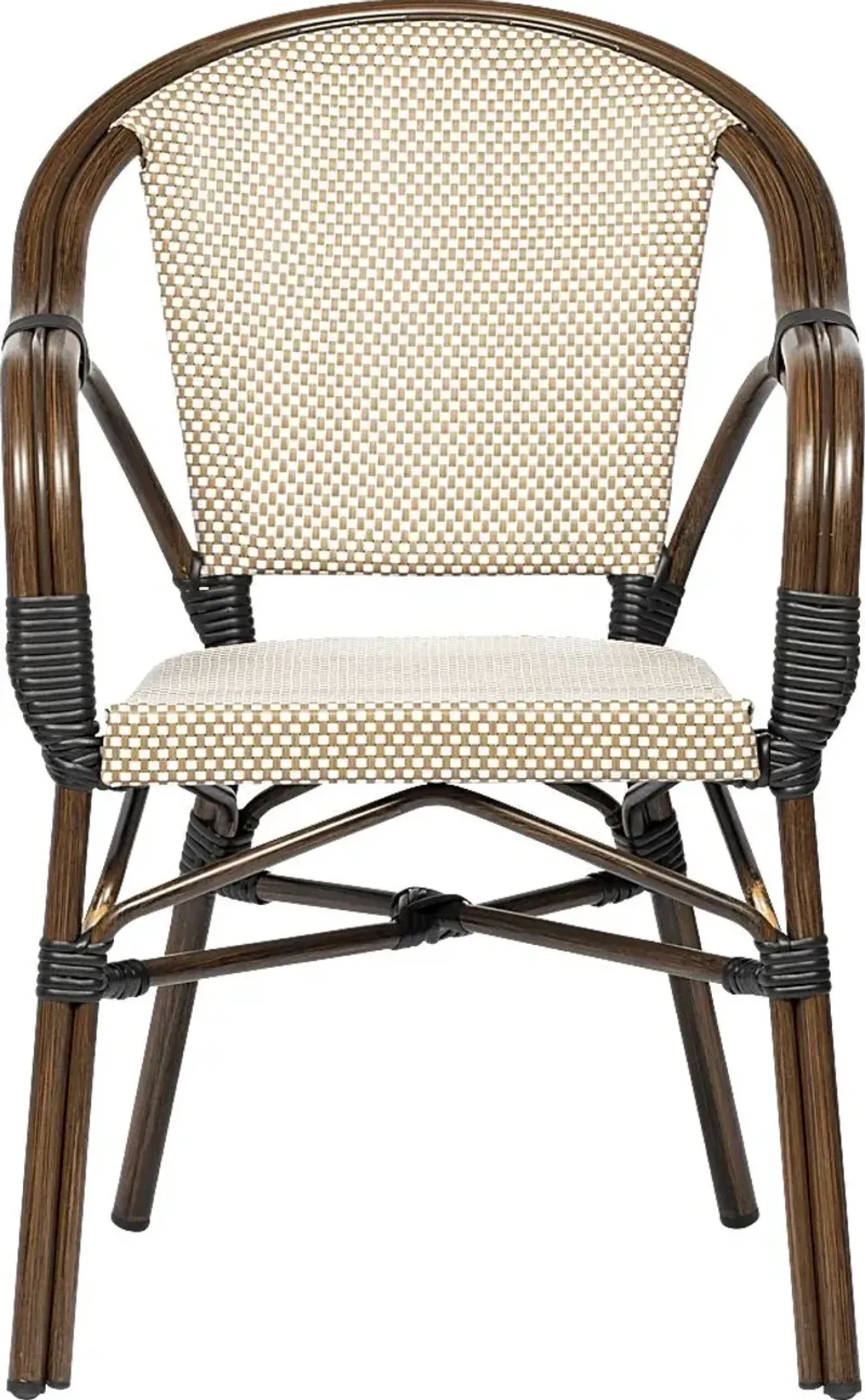 Palumbo II Brown Arm Chair, Set of 2