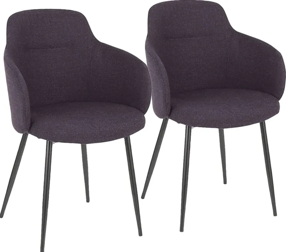 Wynburn Purple Side Chiar, Set of 2