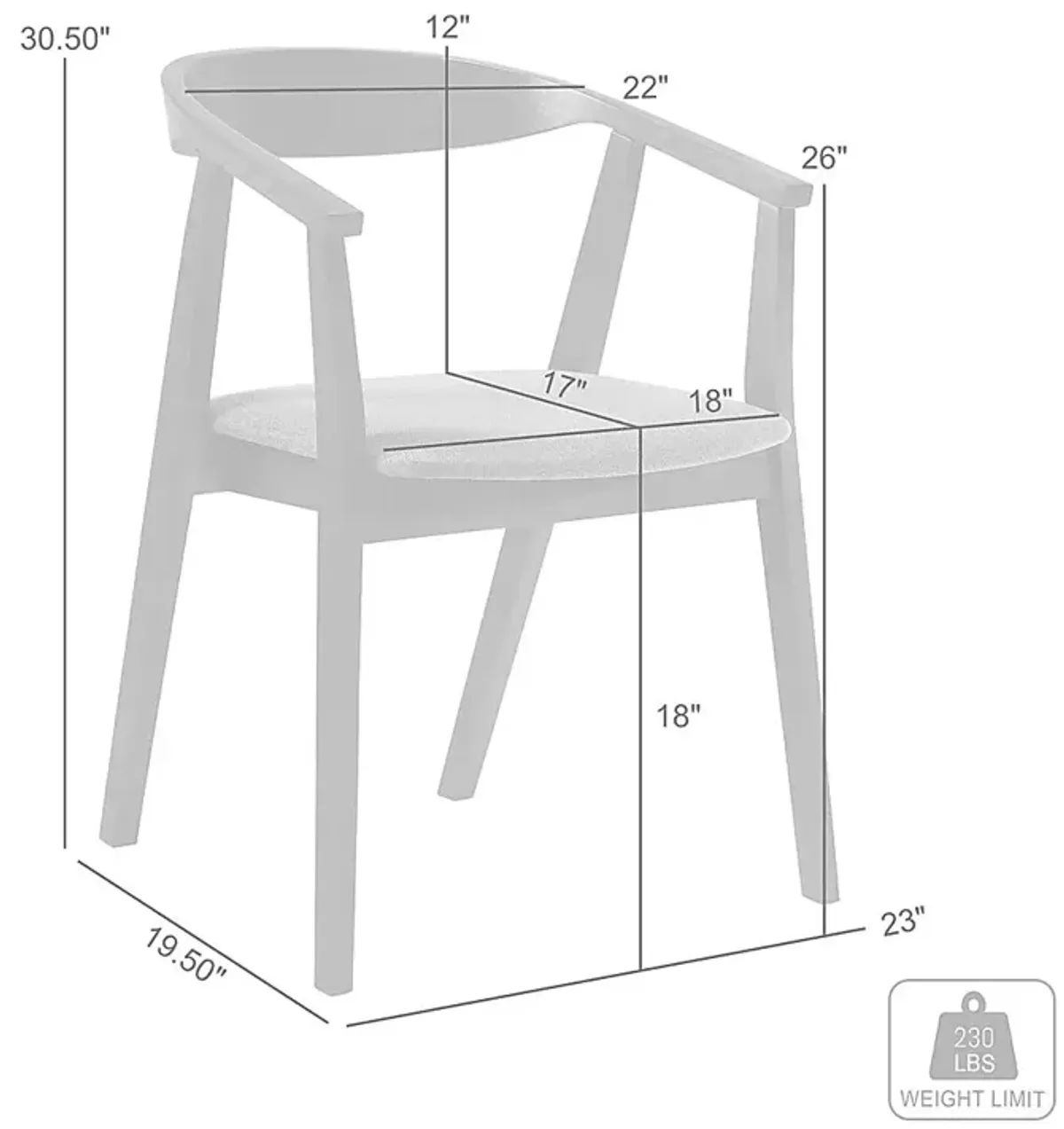 Cochbourg Gray Arm Chair, Set of 2