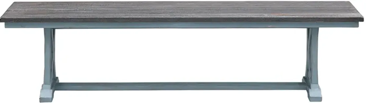 Bellasorn Blue Dining Bench