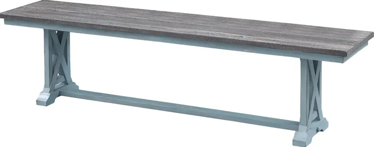 Bellasorn Blue Dining Bench