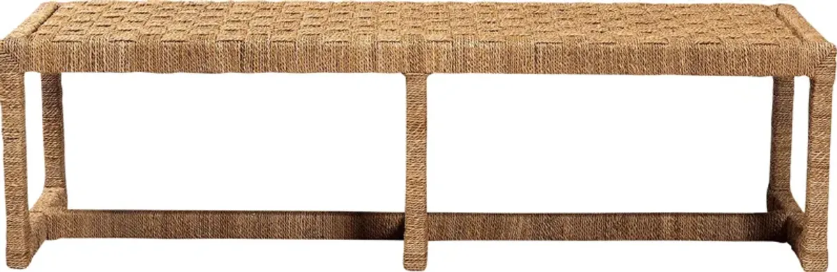 Balsamy Brown Accent Bench