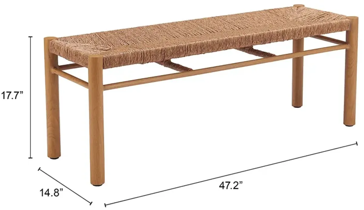 Andiisha Natural Bench