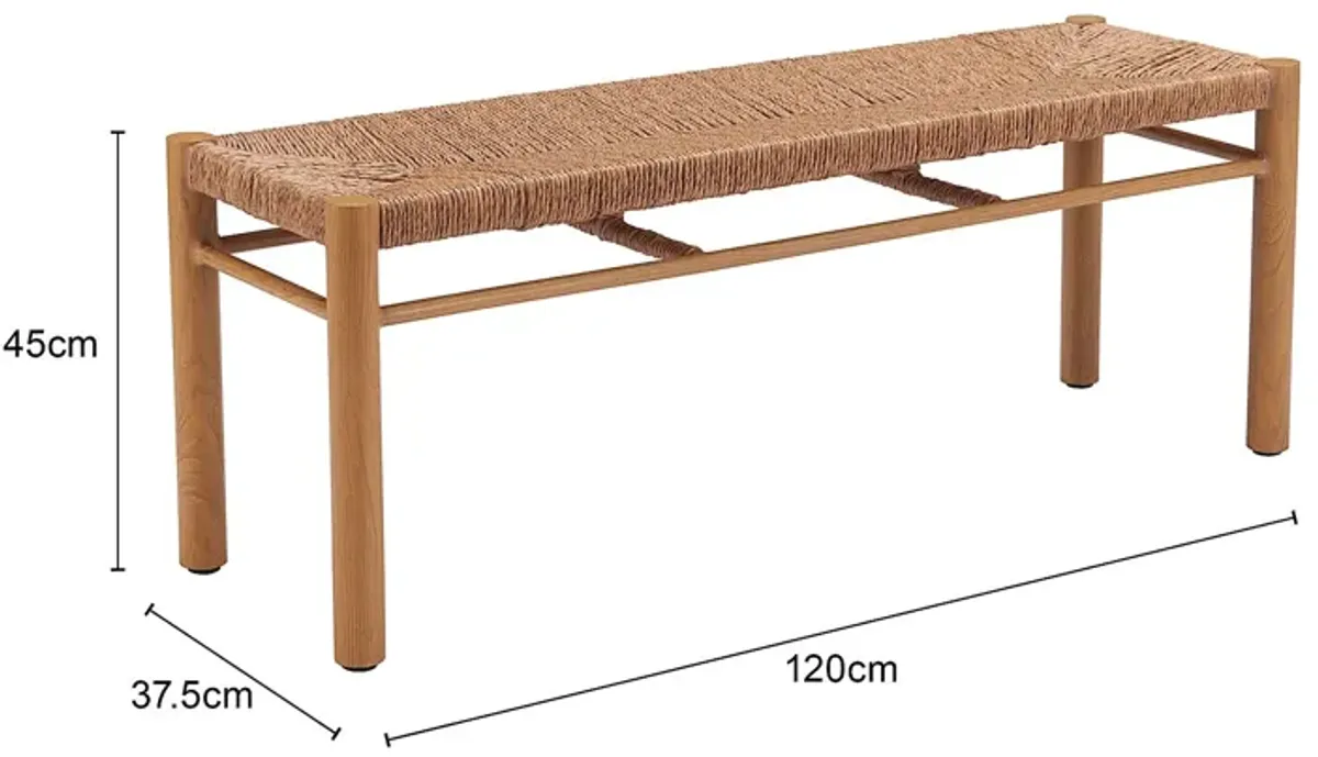 Andiisha Natural Bench