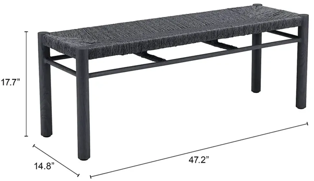 Andiisha Black Bench