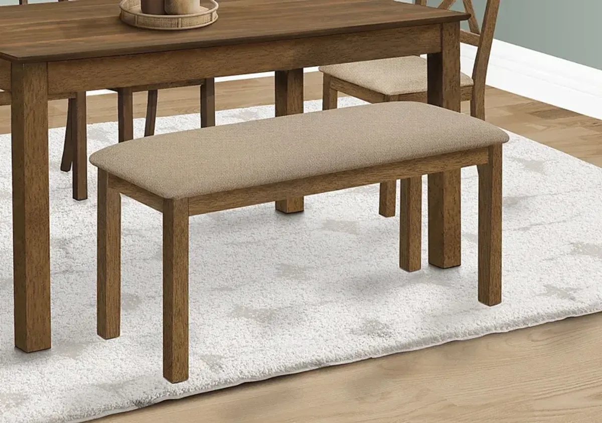 Shuptrine Beige Dining Bench