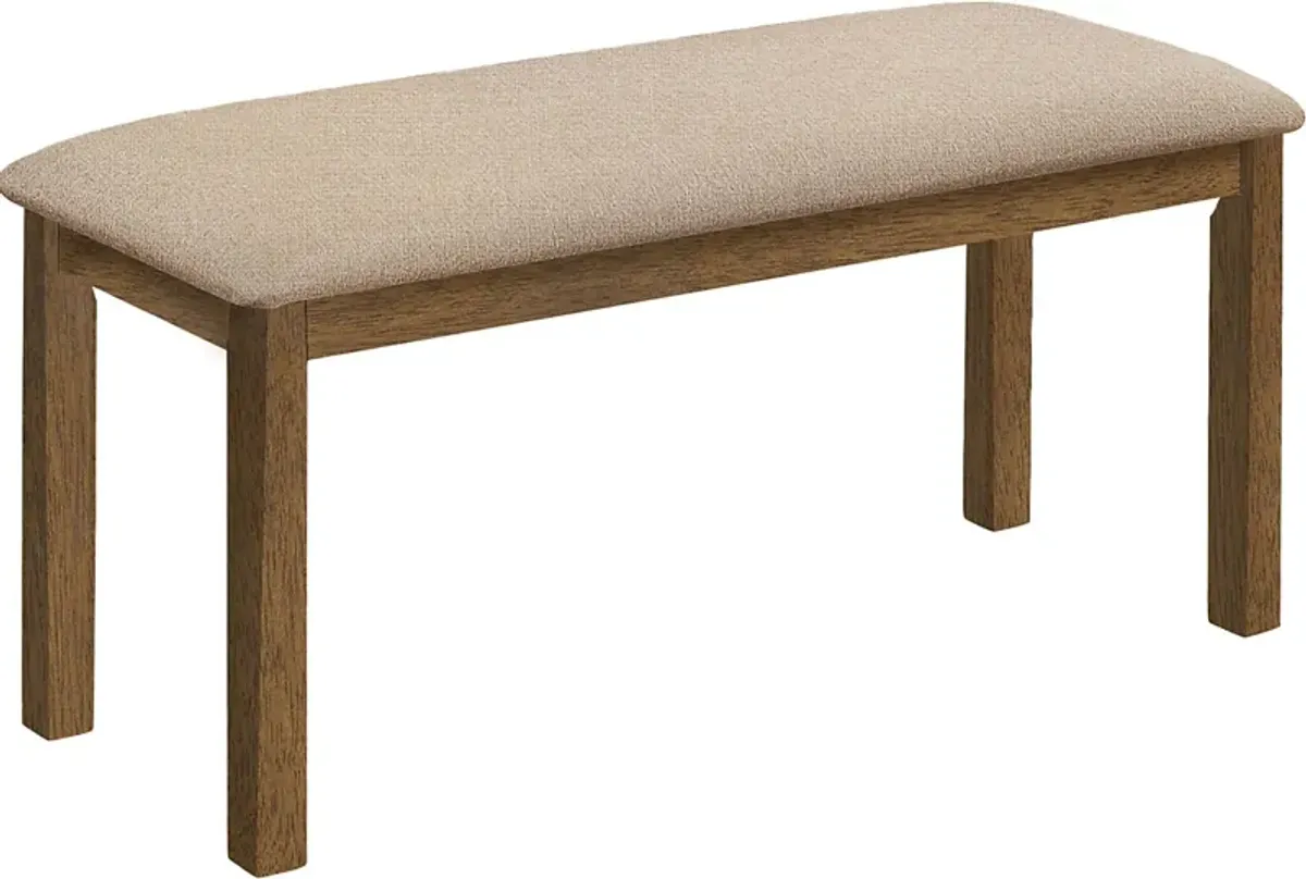 Shuptrine Beige Dining Bench