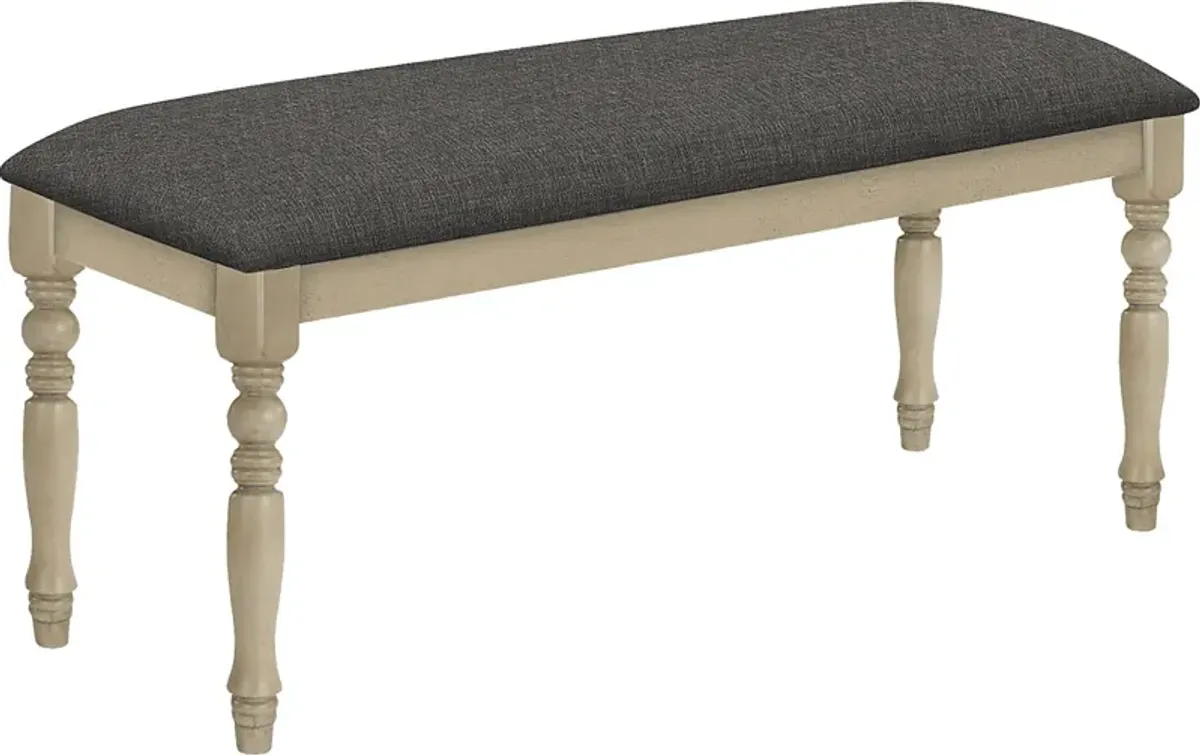 Ramstone Gray Dining Bench