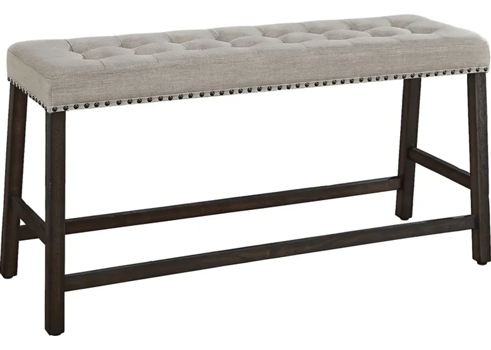 Silassie Brown Counter Height Bench