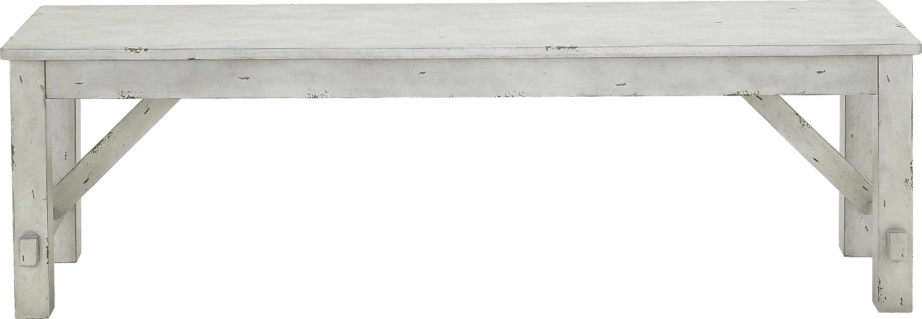 Stana White Dining Bench