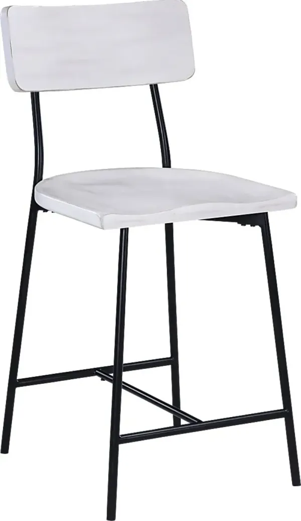 Laihia White Counter Stool