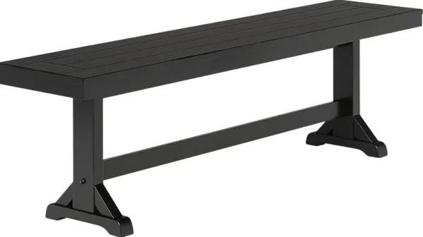 Mockorange Black Dining Bench
