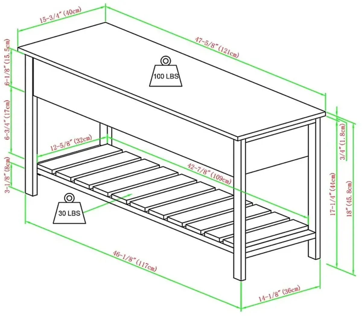 Marnock Walnut Bench