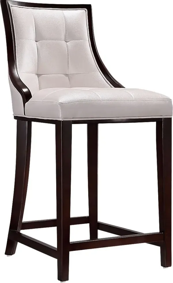 Cahabay White Counter Height Stool