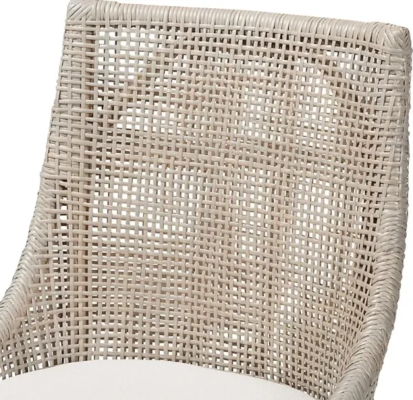 Quadbit Gray Swivel Counter Height Stool