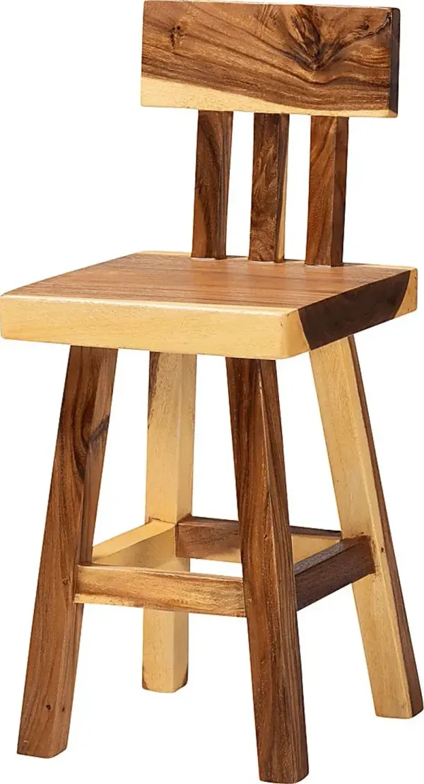 Petalbooks Natural Counter Height Stool