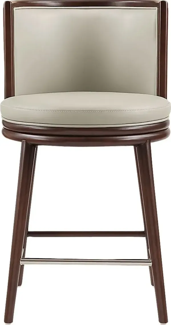 Alphadream II Stone Gray Counter Height Stool