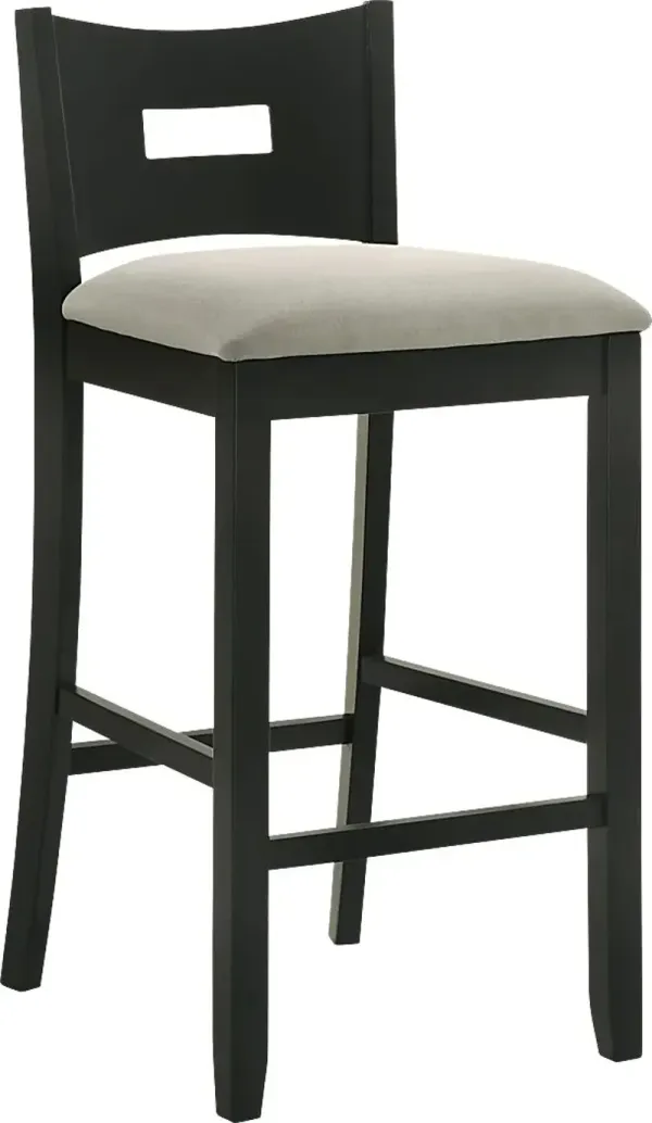 Greensys I Black and Beige Counter Height Stool