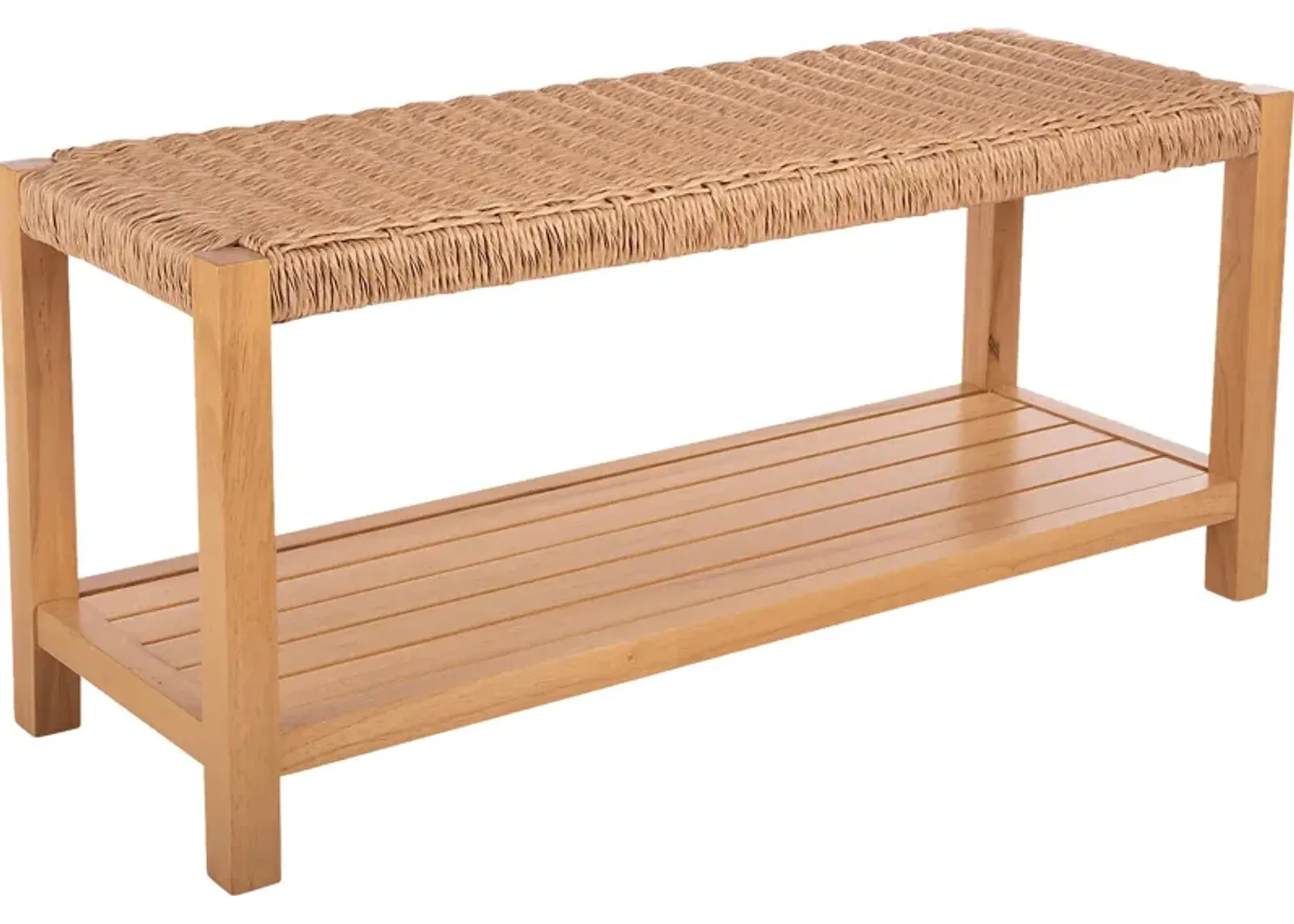 Zorvyn Natural Storage Bench