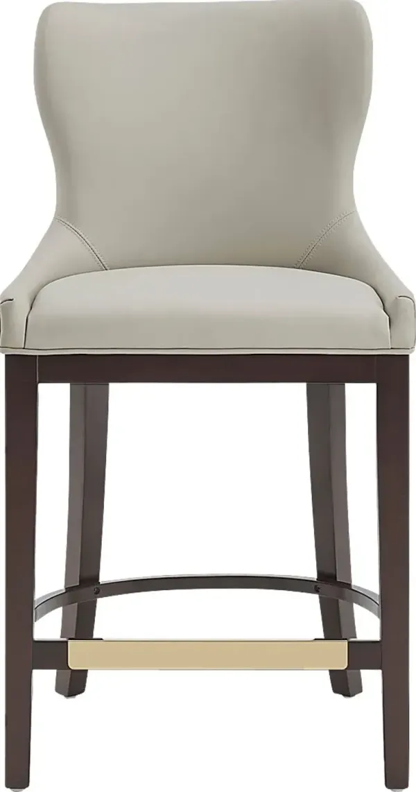 Lucentwater Stone Gray Counter Height Stool