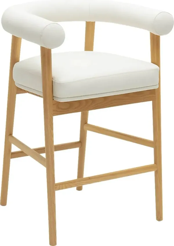 Calewood II White Counter Height Stool