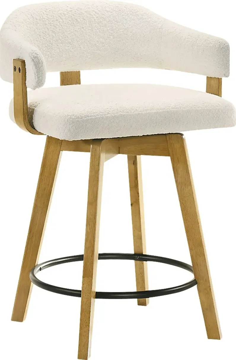 Carsonee White Counter Height Stool