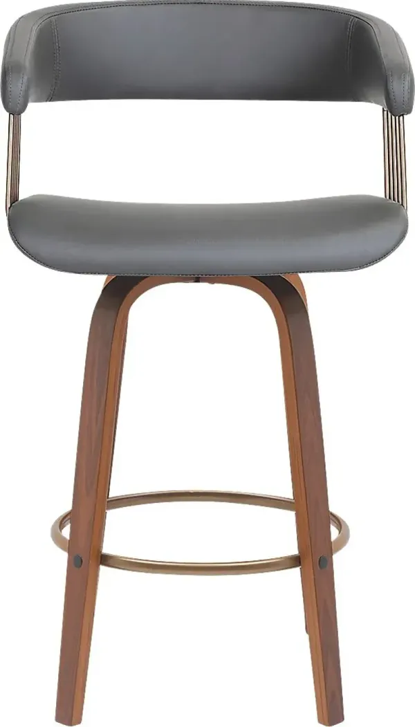 Hearttime I Gray Counter Height Stool