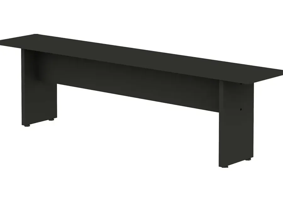 Mokema Gray Dining Bench