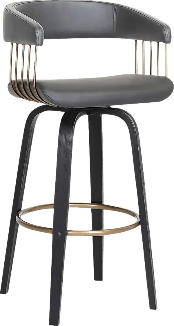 Hearttime II Gray Counter Height Stool