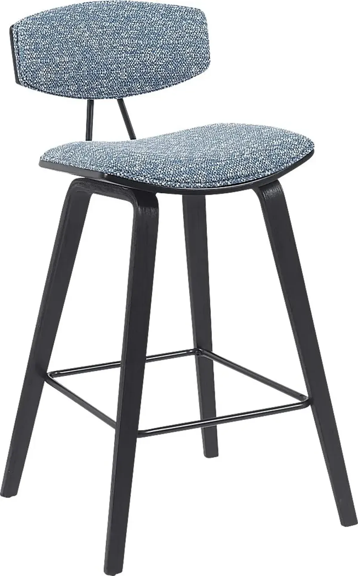 Angelstones II Blue Counter Height Stool
