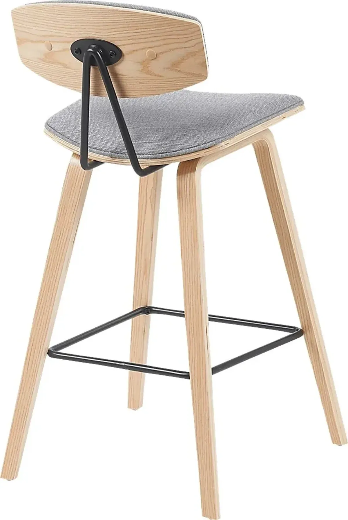Angelstones III Gray Counter Height Stool