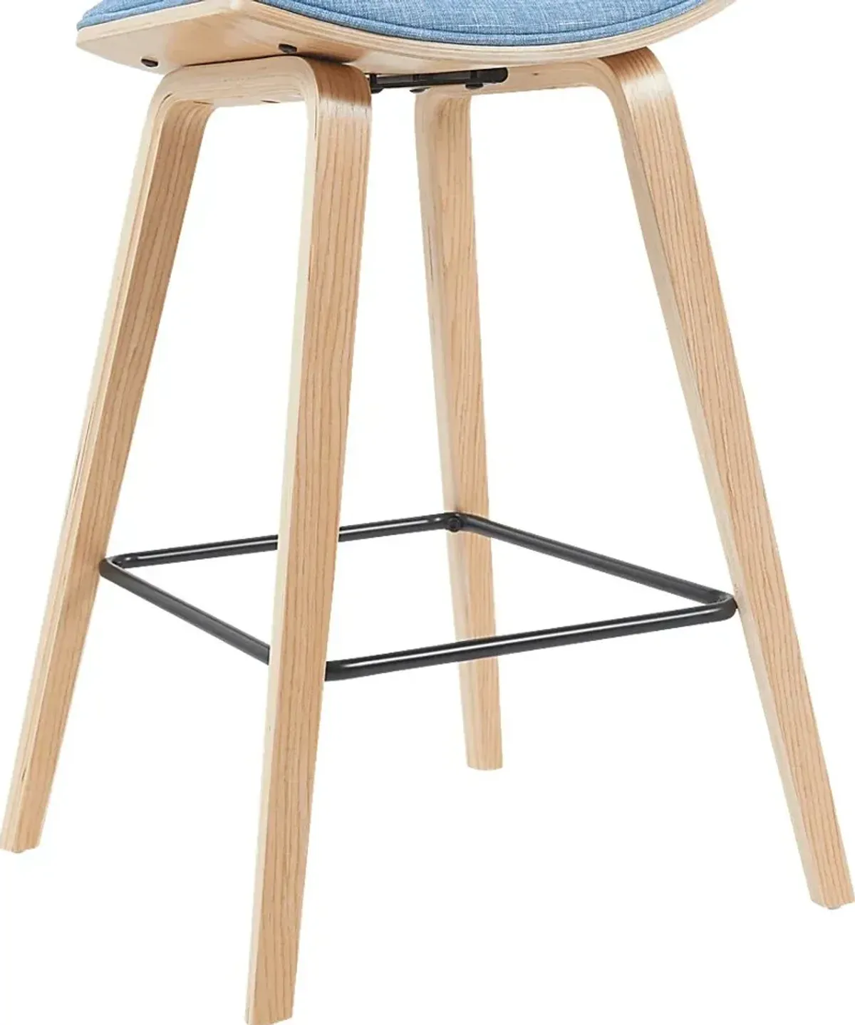 Angelstones III Blue Counter Height Stool