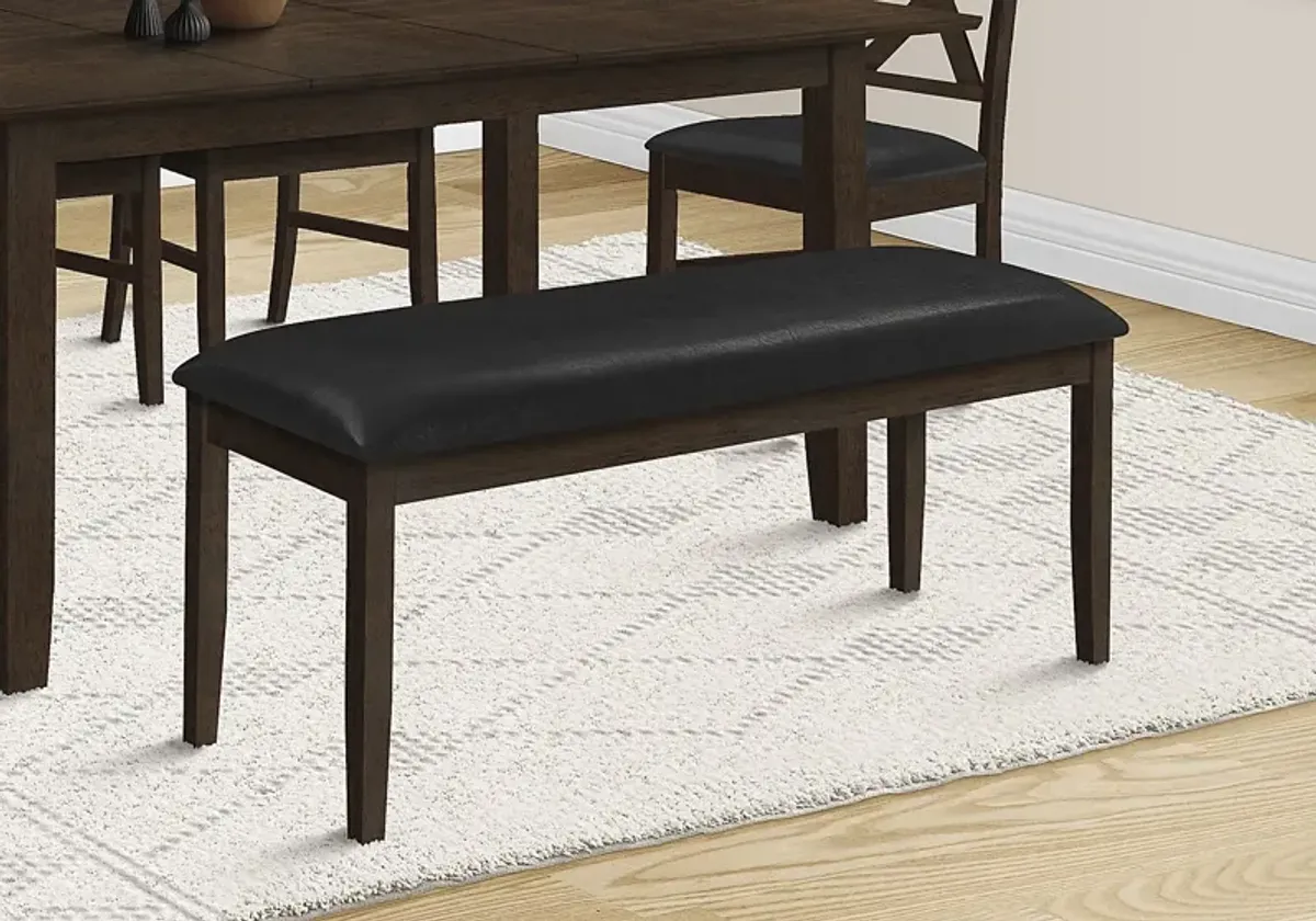 Wansley Black Dining Bench