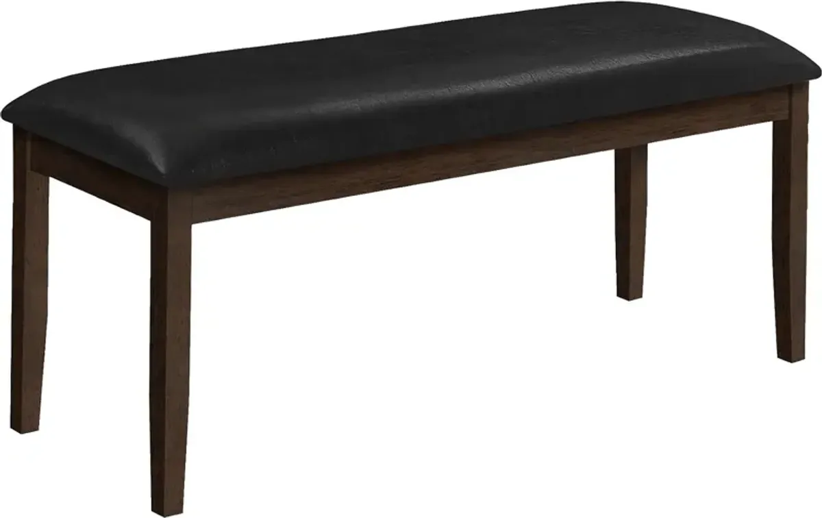 Wansley Black Dining Bench