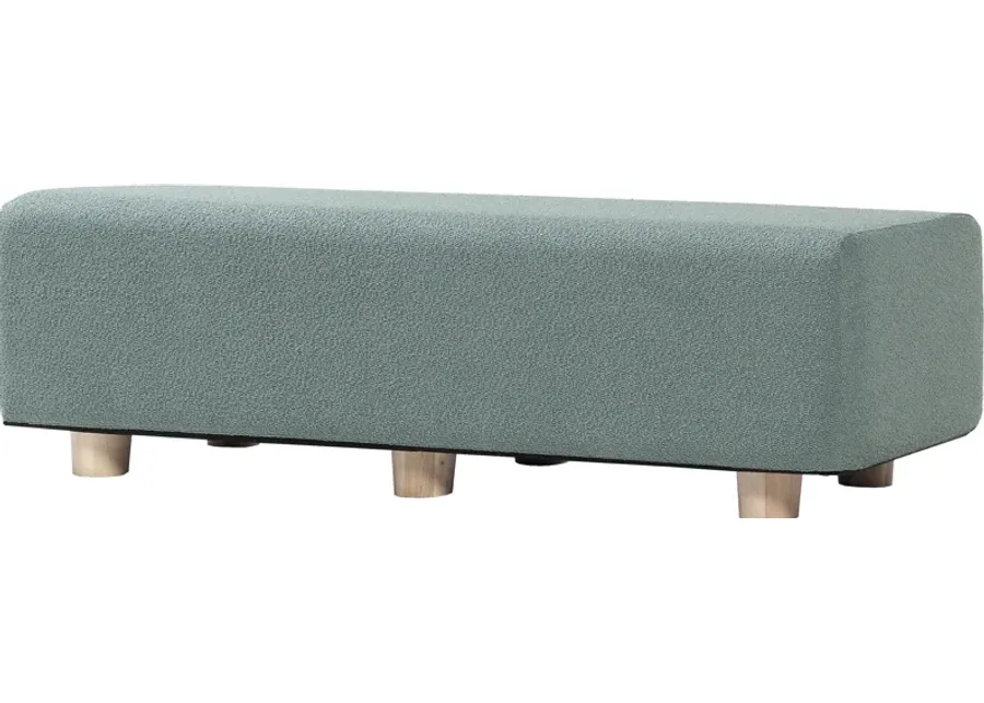 Bellemere Green Queen Bed Bench