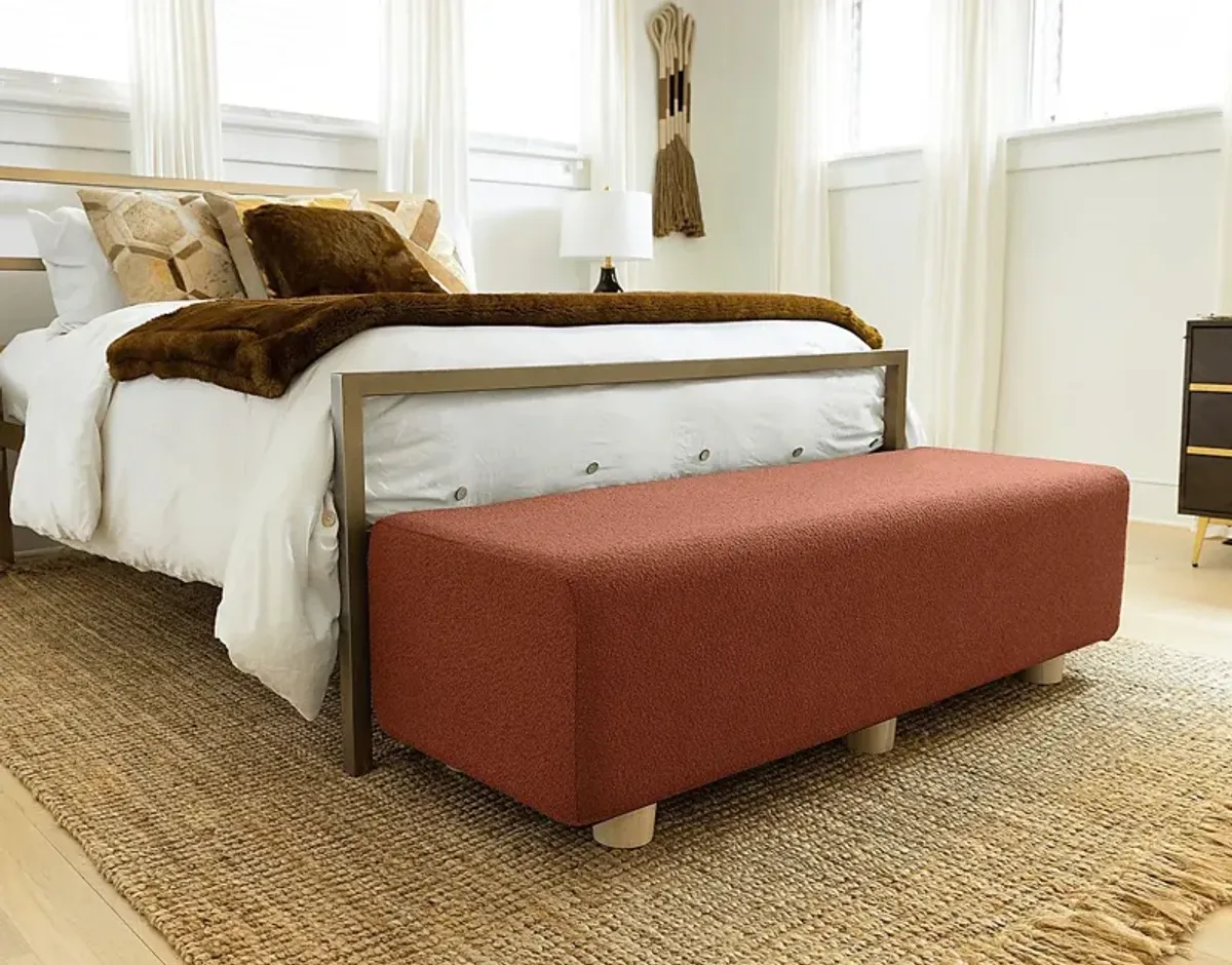 Bellemere Terracotta Queen Bed Bench