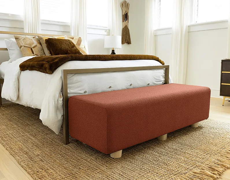 Bellemere Terracotta Queen Bed Bench