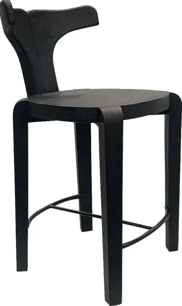 Meding Black Counter Height Stool