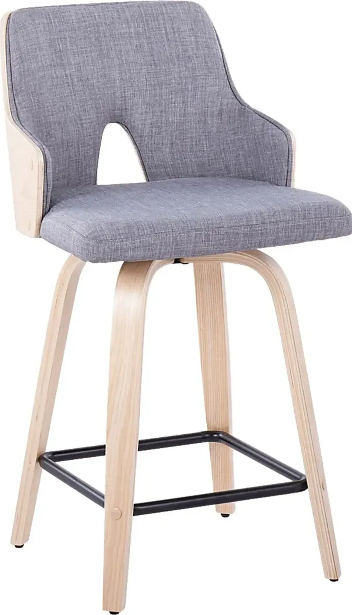 Gadsen I Gray Swivel Counter Height Stool, Set of 2