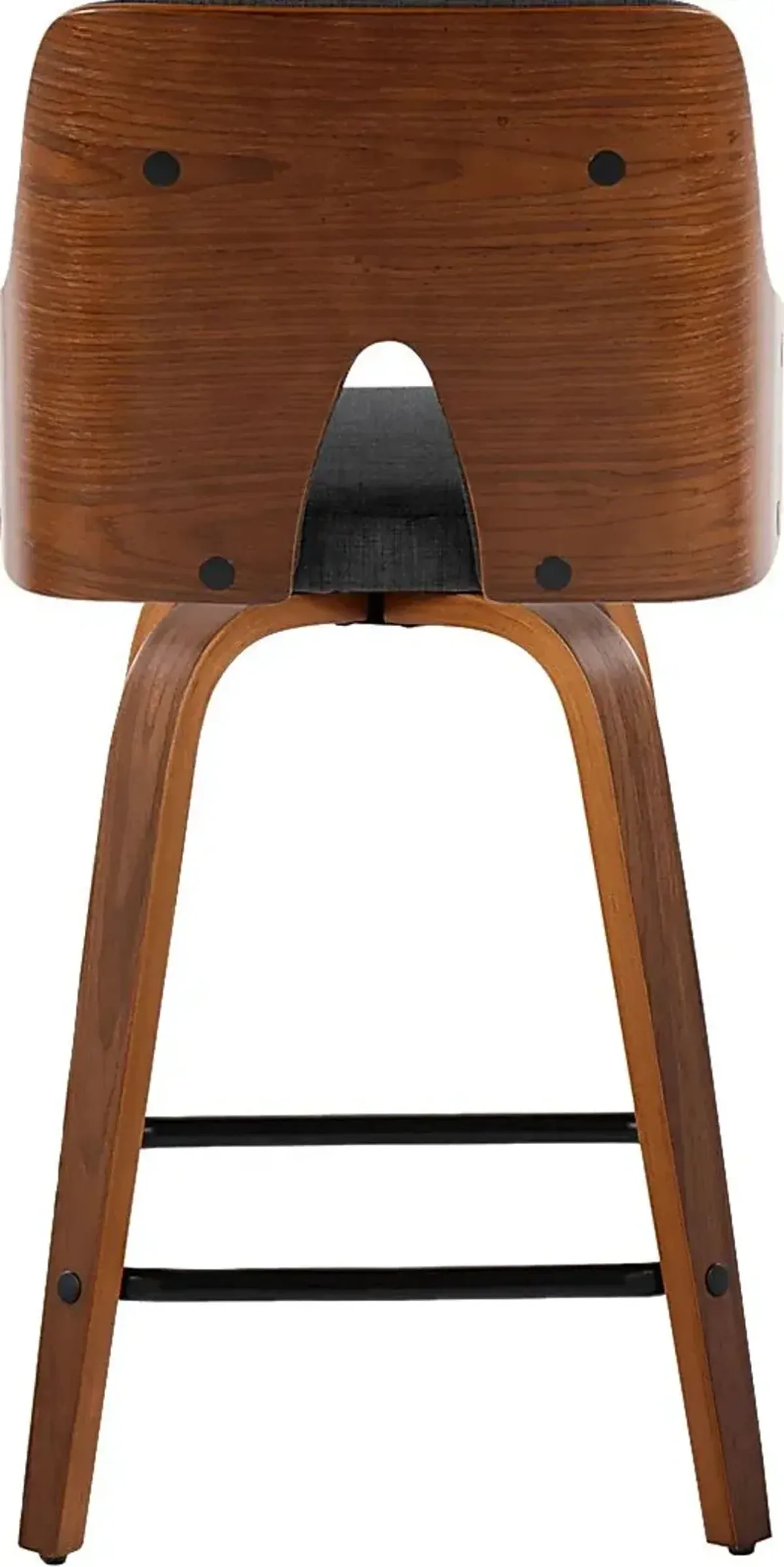 Gadsen II Charcoal Swivel Counter Height Stool, Set of 2