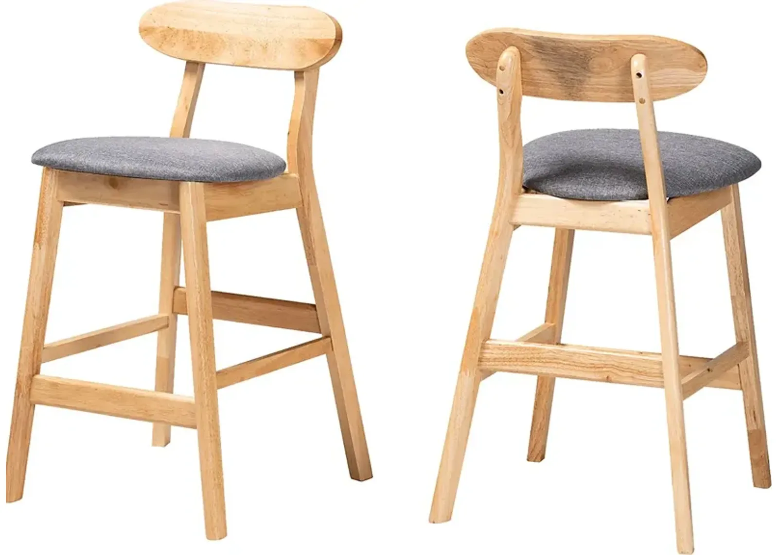 Pamona Natural Counter Stool, Set of 2