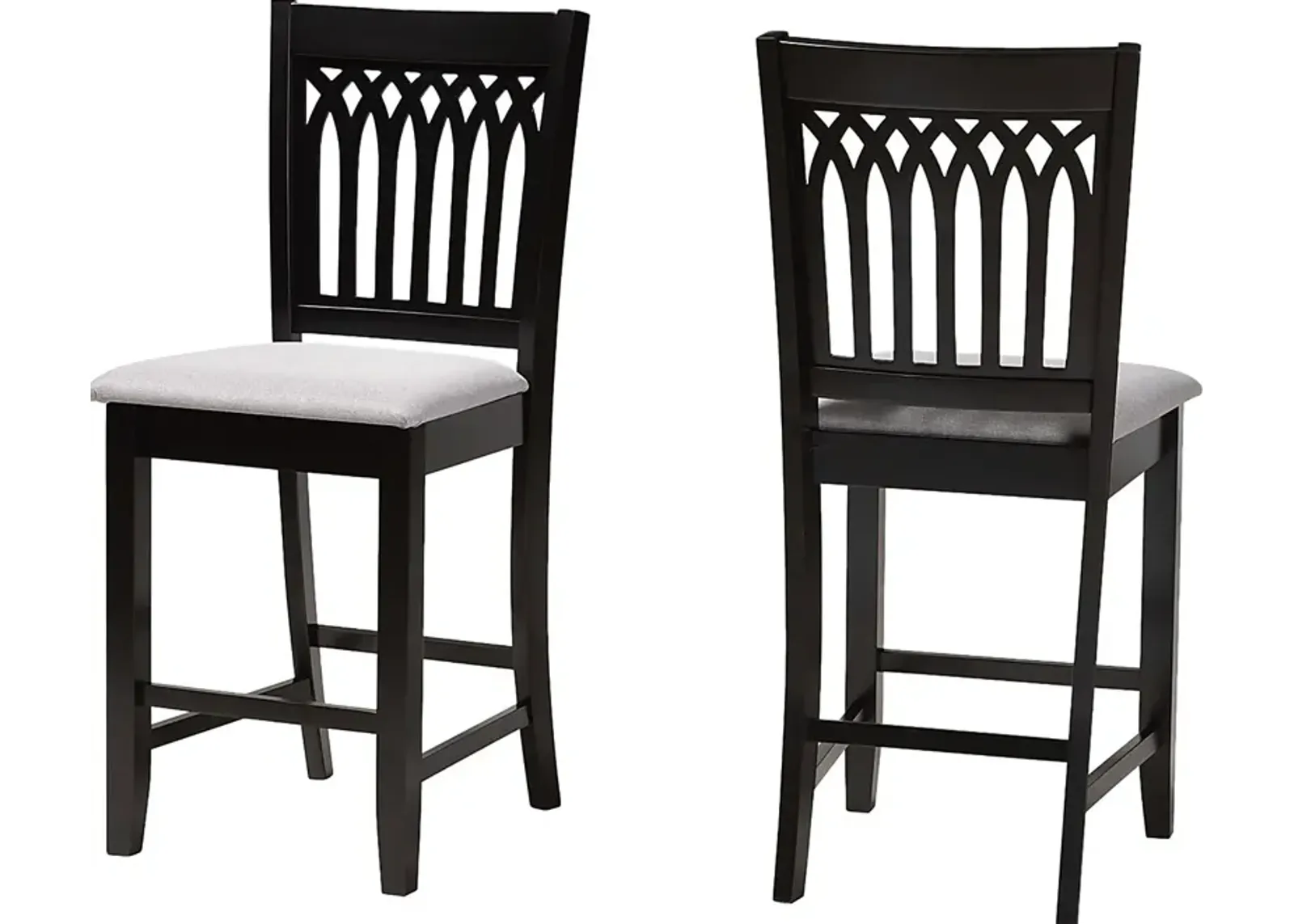 Salzedo Dark Brown Counter Stool, Set of 2