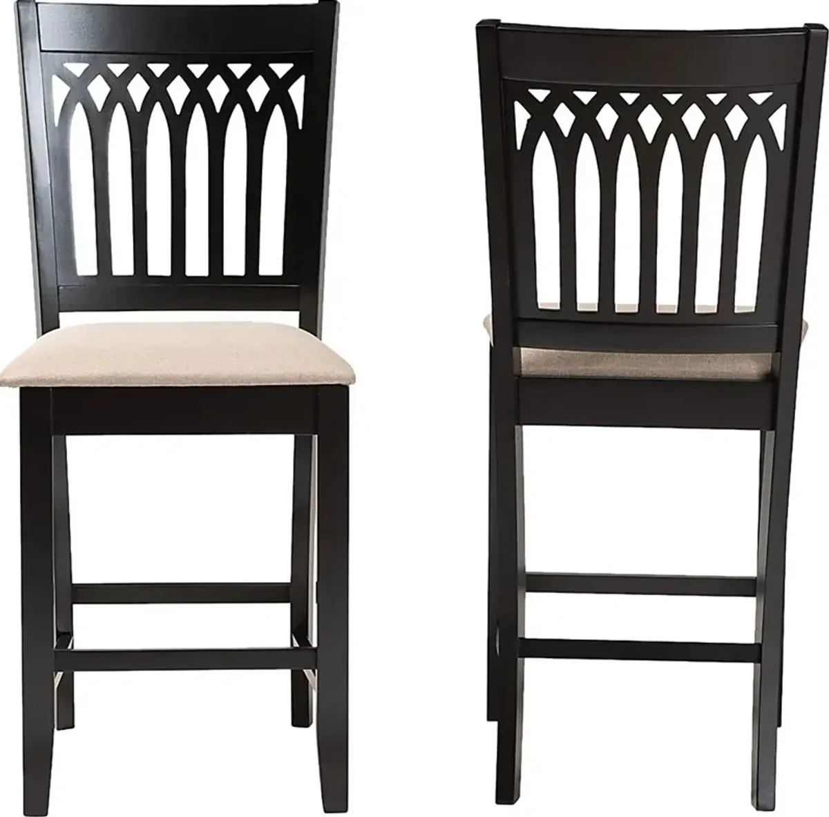 Salzedo Brown Counter Stool, Set of 2